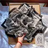 Lenço de Seda para Mulheres Ins Pintura a Óleo Girassol Seda de Imitação Fino Lenço Decorativo Lenço para Terno de Inverno Lenço Quadrado Pequeno Versátil