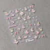 Adesivos de Unha de Urso Mel Desenho Animado Embossado em Ferro Pintado à Mão Ts1244 Urso Fofo Doce Legal Adesivos de Unha Adesivos