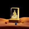 Guanyin 3D laser gravação interna cubo de cristal luminoso decoração de corredor do Salão de Buda decoração de casa atacado