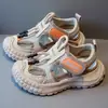Sandalias para Niños Verano 2026 Nuevo Estilo Huecas de Suela Suave Zapatos de Malla para Niños Zapatos Deportivos Transpirables para Niños Zapatos Casuales para Niñas