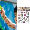 Pegatinas de Tatuaje de Dibujos Animados para Niños Transfronterizas de Fábrica Unicornio Animal Impermeable Lazo Niño Tatuaje Temporal