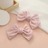 Tecido xadrez fresco estilo coreano laço de tecido laço de tecido DIY grampo de cabelo tiara acessórios de laço decorativo atacado