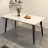 Mesa de jantar em pedra sinterizada, um conjunto de mesa e cadeiras de jantar moderno e minimalista para uso doméstico, nova mesa de jantar retangular 2026 para a sala de estar