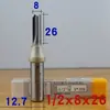 Fresa reta de dois gumes TCT Arden 1/2 haste grande para placa de densidade cabeça de corte especial para corte fresa de liga integral com canal