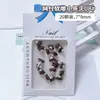 Accesorios de arte para uñas de oso de dibujos animados, oso de cabeza grande tridimensional suave y lindo, oso marrón de otoño e invierno, oso rosa femenino, decoraciones suaves esculpidas para arte de uñas