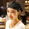 Gorro de chef para hombre y mujer, boina de camarero transpirable de verano, para catering, tienda de té con leche, restaurante, gorro de trabajo de cocina