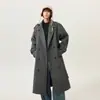 Invierno Nuevo Estilo Engrosado Longitud Media Por Encima de la Rodilla Abrigo de Lana para Hombre Estilo Coreano Gabardina Chaqueta de Nicho Tendencia Coreana