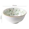 Cerâmica criativa tigela prato terno utensílios de mesa domésticos tigela de arroz prato disco colher sob esmalte cor fábrica atacado