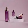 Em Estoque Material para Pet Roxo Transparente Frasco de Essência 150ml Frasco de Tônico para Skincare Pote de Creme Facial 30g Frasco de Loção