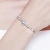 Pulsera de plata de gran venta para mujer, nueva pulsera de trébol de cuatro hojas, joyería de plata, moda simple japonesa y coreana, regalos de plata al por mayor
