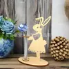 Artesanato de Madeira Novo Transfronteiriço Enfeites de Coelho Decorativos de Páscoa Criativo Mobiliário de Madeira para Casa Suprimentos para Festa de Mesa