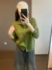 Estilo coreano, tacto de alta calidad: este versátil suéter de punto se puede usar en tres estaciones, creando un look estilizado y elegante. Perfecto para usar en capas. Suéter de punto para mujer, otoño/invierno 2026, H091612