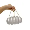 Bolsa Transversal de Jantar Acrílico Superior com Padrão de Concha de Pérola, Rosto Brilhante, Cápsula Criativa, Design de Nicho da Moda