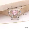 Nuevos Accesorios de Joyería DIY con Lazo de Piedras Preciosas Plateadas, Mariposa de Caramelo Y2K Desmontable, Flor para Zapatos para Mujer