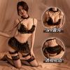 Roupa íntima sexy feminina de três pontas, adulto, preto, puro, sexy, traje de empregada doméstica, dramatização, livre de tentações