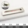 Manija moderna simple empotrada negra con ranuras para puerta de gabinete cajón de gabinete Manija dorada con ranuras para armario
