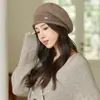 Boina Octogonal para Mujer Primavera y Verano 2025 Nueva Circunferencia de Cabeza Grande Resaltando la Cara Pequeña Sombrero de Pintor Calabaza Coreana Otoño e Invierno