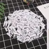 Clips de Madera Blancos para Bricolaje Transfronterizos, Clips de Madera de Colores para Decoración DIY, Decoraciones Colgantes, Clips para Pared de Fotos, Clips para Notas