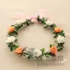 Corona de Flor de Colza Corona Estilo Mori Tocados Bailarines Aro para el Cabello Accesorios para el Cabello Tejido del Lago Oeste Viaje