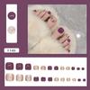Manicure Peças de Unha Usando Unha Removível Peças de Unha do Pé Peças de Unha Branca Avançado Nail Art Patch 24 Peças