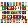 Decorações de Cordão de Bandeiras da Copa do Mundo de 2026 nos Estados Unidos, Canadá e México 48 Equipes Fase de Grupos Transfronteiriça Bandeiras de Seleções Atmosfera de Torcida Bandeiras Penduradas