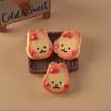 Lindo Dibujo Animado Comida Juego Conejito Gatito Tostada Pan diy Crema Gel Pasador Accesorios Casa de Muñecas Paisaje