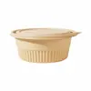 Caja de almuerzo desechable engrosada para llevar comida al trabajo, recipiente de alimentos biodegradable de almidón de maíz, recipiente de alimentos apto para microondas