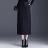 Saia Leopard Moderna Feminina 2026 Outono/Inverno Nova Saia Lápis Emagrecedora de Cintura Alta Fenda nas Costas Saia Reta Versátil