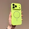 Capa de telefone magnética com spray de óleo adequada para Apple 17PROMAX, dopamina 14, 15/16 da moda, anel fino fosco