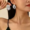 Brincos Escovados Foscos, Novos Brincos Populares Estilo Coreano Tendência para Mulheres, Luxo Leve, Alta Qualidade, Nicho, Brincos de Temperamento Único