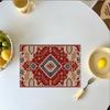 Individual de Mesa de Cocina Multicolor Bohemio Transfronterizo de Amazon Retro Moderno Geométrico Arte Abstracto Decorativo para Mesa de Comedor