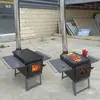 Estufa de Leña Portátil para Exteriores Estufa para Exteriores de Acero Inoxidable Camping Cocina Parrilla para Barbacoa Estufa Plegable de Leña Tour de Viaje en Coche