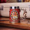 Jarra de cerveza de Harry Potter de segunda generación, taza de acero inoxidable, recuerdo de la Academia de las Cuatro Magias de Harry Potter