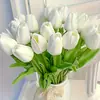 Mini Tulipa de PU Flor Artificial Simulada Buquê de Mão Venda Direta da Fábrica Ornamentos Estilo Europeu Adereços para Fotos Decoração de Casa Flor Artificial Transfronteiriça