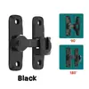 Cerradura para Puerta Corredera, Sin Taladro, Engrosada, Pestillo de Montaje Superficial, Hebilla de Cerradura para Puerta Corredera de Aleación de Aluminio, Clip Pestillo para Puerta de Baño