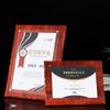 Estuche de madera de alta gama para certificado de honor, aviso de admisión, carta de autorización, carta de nombramiento, montaje, caja de premios para jardín de niños y escuela primaria, venta al por mayor