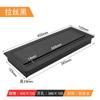 Caja pasacables de aleación de aluminio de escritorio, cubierta pasacables para mueble de TV, cubierta pasacables con cepillo para orificio pasacables de escritorio de computadora, cubierta decorativa pasacables