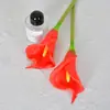 Flores Artificiales de Lirio de Calas, Textura de PU, Suministro Transfronterizo, Arreglos Florales de Boda, Decoración del Hogar, Flores Falsas al por Mayor