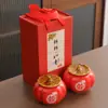 Bote de Té de Cerámica de Caqui, Bote de Que Todo Salga Bien, Bote para Dulces de Boda, Venta al por Mayor de Pequeños Regalos de Boda