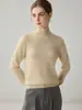 Nuevo Suéter de Punto para Mujer Otoño/Invierno 2026 100% Cachemir Puro de Cuello Alto Medio, Prenda de Alta Gama, Suéter de Capa Base