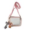 Bolsa transparente bolsa feminina 2023 Verão nova alça de ombro largo pequena bolsa quadrada moda coreana PVC ombro crossbody bolsa de telefone