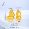 Tienda de Oro Puzuo Mismo Estilo Oro Arena Accesorios DIY Colgante Collar Caballo del Zodiaco para Mujeres Nuevo Estilo Chino Cadena para Clavícula Zodiaco Nacional