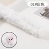 Paquete de Material para Cachorro Teddy DIY Hecho a Mano Lindo de Lana Rizada Ultra Gruesa Ultra Densa de 20 mm Raíz de Cabello de Felpa