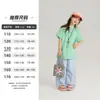 Ropa Infantil Yojia para Niñas Manga Corta Primavera y Verano 2026 Nuevo Estilo Estilo Coreano Camisetas de Cuello Redondo para Niñas Ropa de Verano para Niños