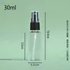 Atacado em estoque frascos spray transparentes PET 10ml 20ml, frascos plásticos dosadores, frascos plásticos vazios, frascos spray pequenos