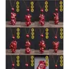 Pingente Zodiacal de Cinábrio Cru com Alto Teor de Ouro Púrpura Areia Vermelha Imperial, Pingente de Colar do Ano de Nascimento Atacado e Dropshipping