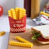 Clipe de Vedação em Forma de Batata Frita de Desenho Animado, Magnético e à Prova de Umidade para Sacos de Lanche de Geladeira, Clipe de Vedação Anti-Umidade, Gadget à Prova de Umidade