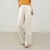 Pantalones de pierna ancha adelgazantes de cintura alta para mujer 2026 verano nuevos elegantes simples cómodos versátiles rectos casuales que reducen la edad modernos