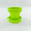 Copo de Água Dobrável de Silicone, Copo para Enxaguar a Boca de Viagem, Copo Dobrável e Retrátil Portátil para Escova de Dentes ao Ar Livre, Copo Dobrável