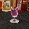 Miniatura Mini Modelo Copa de Vino Artificial Resina Micro Paisaje Pequeña Decoración Adornos Juguetes DIY